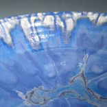 Large Pottery Serving Bowl In Blue And White 5 small