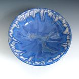 Large Pottery Serving Bowl In Blue And White 1 small