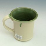 Pottery Mug With Small Flowers In Black And Blue 5 small