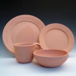 Handmade Pottery 4 Piece Place Setting - Choose Your Glaze Color And Style 3 small