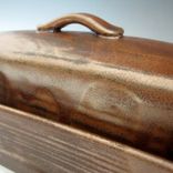 Pottery Butter Dish In Bronze 4 small