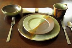 Handmade Pottery Dinner Plate - Choose Your Glaze Color And Style 1 small