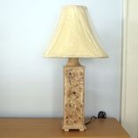 Handmade Ceramic Table Lamp With Dogwood Flowers 2 small