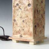 Handmade Ceramic Table Lamp With Dogwood Flowers 3 small