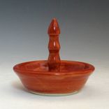 Red Pottery Ring Holder 1 small