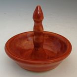 Red Pottery Ring Holder 2 small