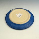 Small Pottery Plate With Dog In Blue 4 small