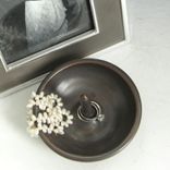 Ceramic Ring Holder In Dark Brown 1 small