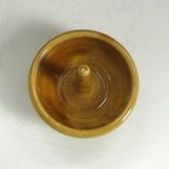 Pottery Engagement Ring Holder In Golden Yellow 1 small
