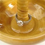 Pottery Engagement Ring Holder In Golden Yellow 4 small