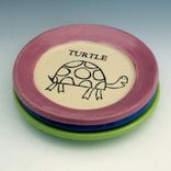 Small Pottery Plate With A Turtle 3 small