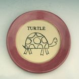 Small Pottery Plate With A Turtle 5 small