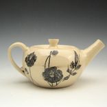 Pottery Teapot In Black And White 1 small