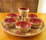 A Sedar Meal Platter With Bowls 1 small