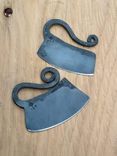 Firecreekforge.Com Hand Forged Ulu Knife Herb Chopper Cheese Knife From Upcycled 3 small
