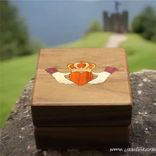 Inlaid Claddagh Engagement Ring Box With Free Engraving And Shipping. Rb-62 1 small