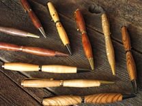 Wine Cask Pens -Custom Built Rollerball Twist Pen 1 small