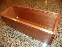 Wine Bottle Box With Sliding Glass Cover - Made From Reclaimed Mahogany And Bamboo 3 small