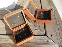 Fly Fishing Boxes With Fly Selection Made From Reclaimed Materials 1 small