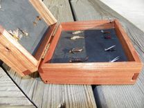 Fly Fishing Boxes With Fly Selection Made From Reclaimed Materials 4 small