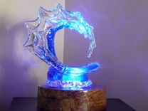 Custom Build A Wood Turned Lighted Display Base For Uplighting For Your Prized Possession 5 small