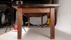 Solid Walnut Farmhouse Table 6 small