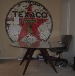 Blake's Extended Teepee Walnut Table Base For 60 Inch Glass Top 3 small