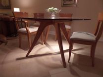 Sculpted Table Base In Beech To Complement Ken's Chairs 3 small