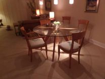 Sculpted Table Base In Beech To Complement Ken's Chairs 4 small