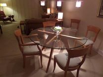 Sculpted Table Base In Beech To Complement Ken's Chairs 6 small