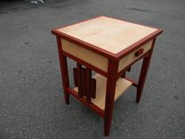 Mindy's Padouk And Curly Maple End Tables 4 small
