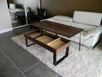 Terry's Lift -Top, Pop-Up Walnut And Wenge Transformer Coffee Table 2 small