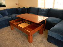 Glass Top Lift-Top Coffee/ Dining Table 1 small