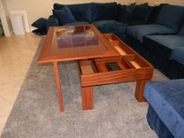 Glass Top Lift-Top Coffee/ Dining Table 5 small