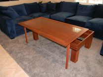 Glass Top Lift-Top Coffee/ Dining Table 6 small