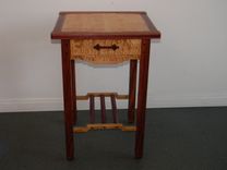 Award Winning Greene & Greene Gone Wild Nightstand 5 small