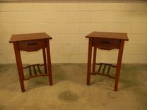 Genuine Mahogany Nightstands, Matching, Greene & Greene Style 5 small