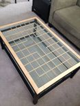 Manny's Coffee Table 5101, Lattice Work And Glass Top 1 small