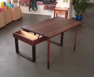 Caitlin's Walnut And Wenge Lift-Top Desk 2 small