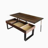 Terry's Lift -Top, Pop-Up Walnut And Wenge Transformer Coffee Table 1 small