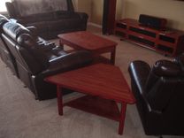 Rick And Debbie's Three Table Living Room Set In Bubinga And Padouk 5 small