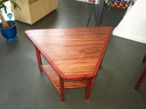 Rick And Debbie's Three Table Living Room Set In Bubinga And Padouk 3 small