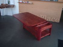 Rick And Debbie's Three Table Living Room Set In Bubinga And Padouk 6 small