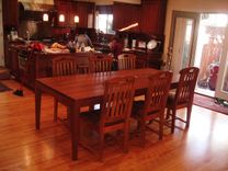 Suzanne's 8 Foot Long African Mahogany Dining Table 1 small
