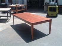 Suzanne's 8 Foot Long African Mahogany Dining Table 3 small