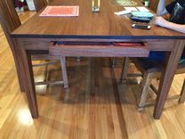 Suzanne's 8 Foot Long African Mahogany Dining Table 4 small
