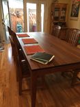 Suzanne's 8 Foot Long African Mahogany Dining Table 5 small