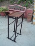 The Reverend's Walnut And Wenge Music Stand And Small Table 2 small