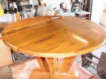 Reclaimed Oak 48" Round Table 5 small