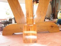 Reclaimed Oak 48" Round Table 4 small